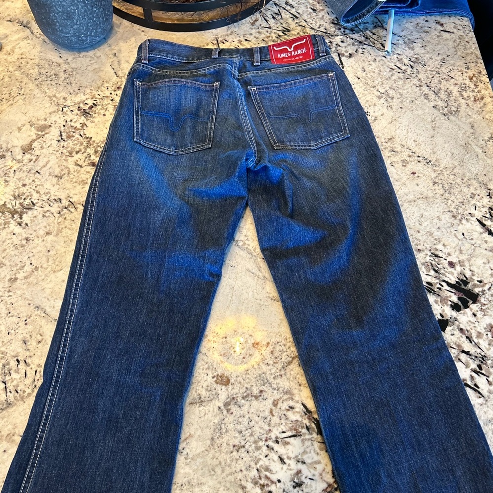 Kimes Ranch blue jeans!! 29 waist and 36 length.